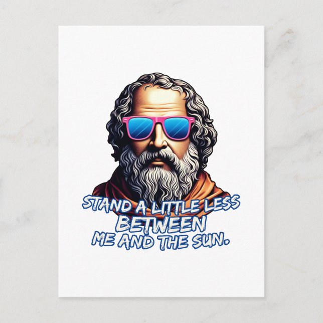 Cool Diogenes Quote Postcard (Front)