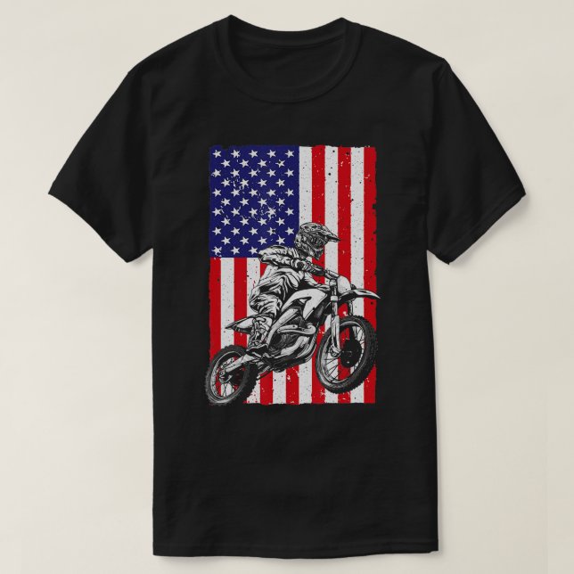 Cool Dirt Bike Art For Men Women Dirt Bike Motocro T-Shirt (Design Front)