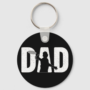 Cool Disc Golf Art For Men Dad Father Disc Golfer  Key Ring