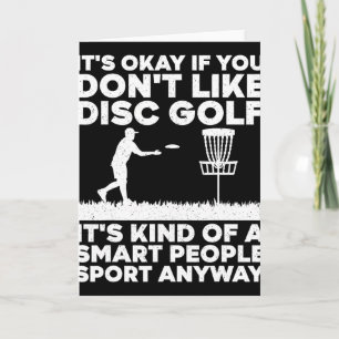 Cool Disc Golf Art For Men Women Disc Golf Players Card