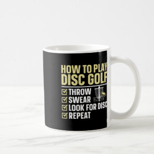 Cool Disc Golf Art For Men Women Kids Golfer Disc Coffee Mug