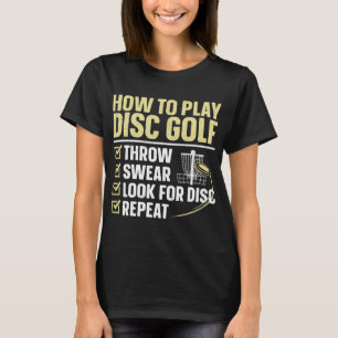 Cool Disc Golf Art For Men Women Kids Golfer Disc  T-Shirt