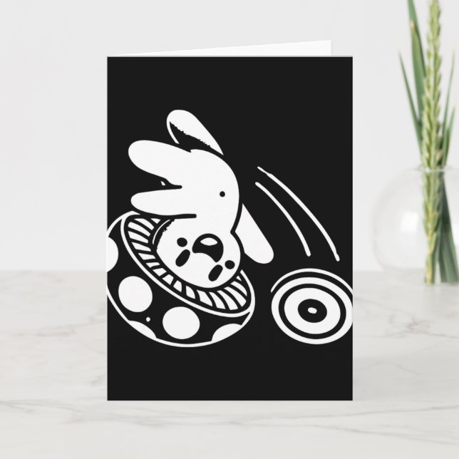 Cool Disc Golf Design, Cute Mushroom Funny Disc Go Card (Front)