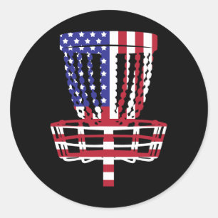 Cool Disc Golf Design For Men Women Kids Disc Golf Classic Round Sticker