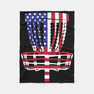 Cool Disc Golf Design For Men Women Kids Disc Golf Fleece Blanket