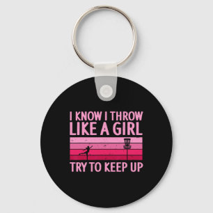 Cool Disc Golf Design For Women Girls Disc Golf Pl Key Ring