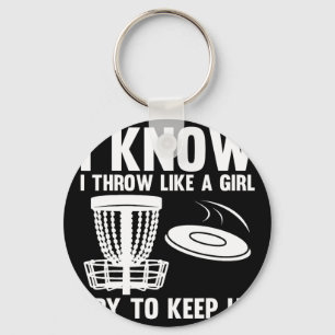 Cool Disc Golf Design For Women Girls Disc Golf Pl Key Ring