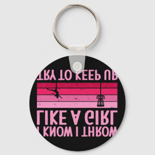 Cool Disc Golf Design For Women Girls Disc Golf Pl Key Ring