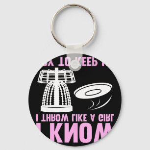 Cool Disc Golf Design For Women Girls Disc Golf Pl Key Ring