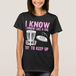 Cool Disc Golf Design For Women Girls Disc Golf Pl T-Shirt