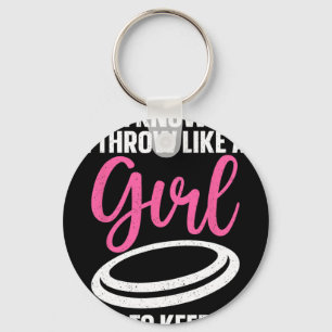 Cool Disc Golf Design For Women Girls Disc Golfer Key Ring