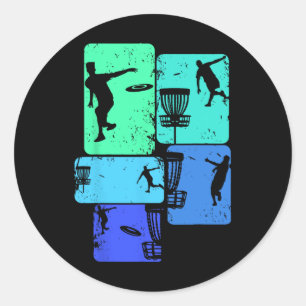 Cool Disc Golf Designs And Gift Ideas Men Boys Kid Classic Round Sticker