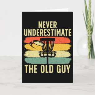 Cool Disc Golf For Men Dad Grandpa Disc Golf Playe Card