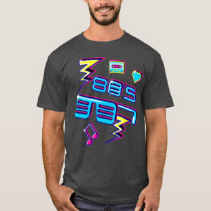 Cool Disco 80s Vintage glasses Dance Party Retro T-Shirt