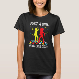 Cool Disco For Girls Kid 70s 80s Nightclub Music D T-Shirt