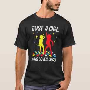 Cool Disco For Girls Kid 70s 80s Nightclub Music D T-Shirt