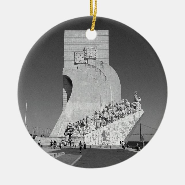 Cool Discoveries Monument | Padrão Descobrimentos Ceramic Ornament (Front)