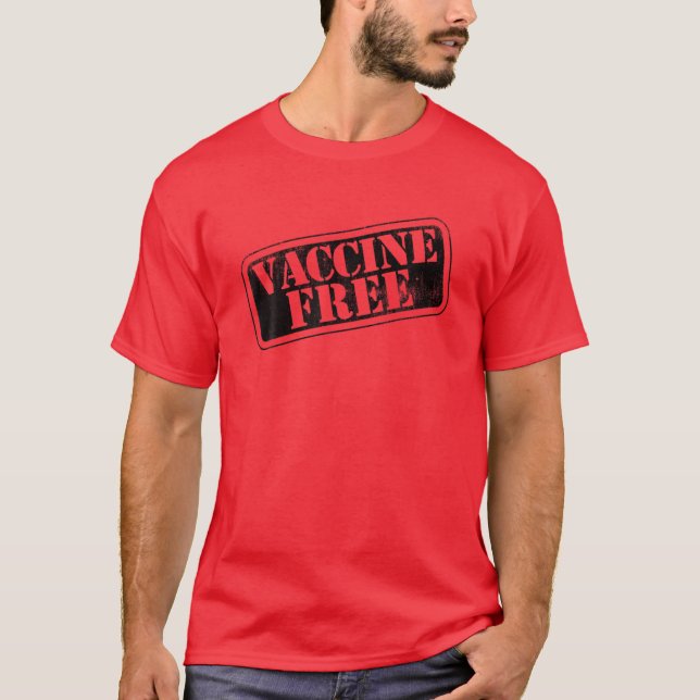 Cool Distressed Anti-Vax Anti-Vaccine - Vaccine Fr T-Shirt (Front)