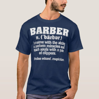 Cool Distressed Best Barber Definition  Gift T-Shirt