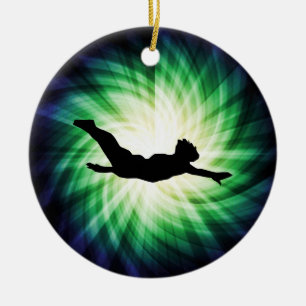 Cool Diving Ceramic Ornament