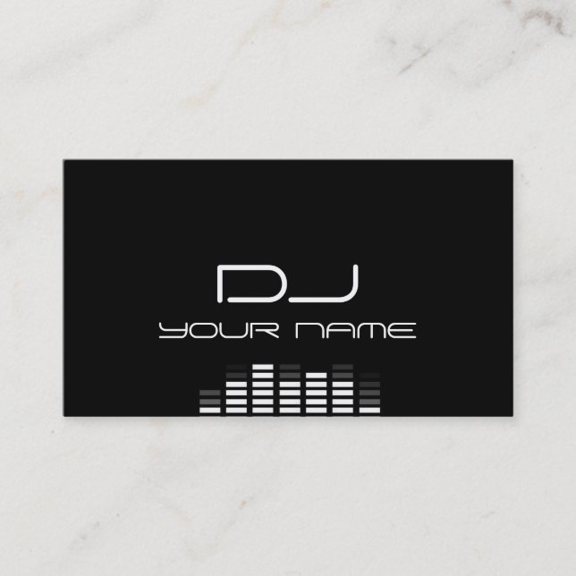 Cool DJ Business Card (Front)