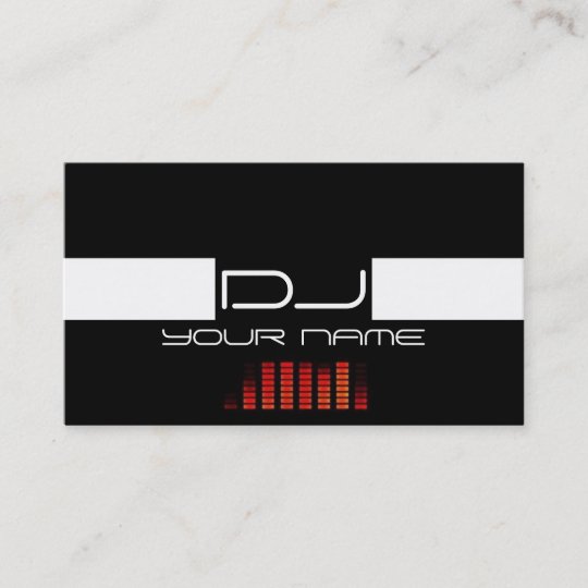 cool dj business card zazzleau