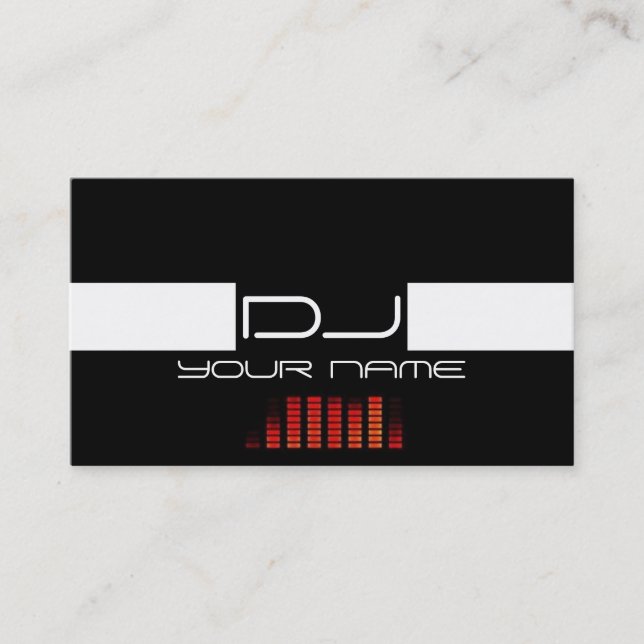 Cool DJ Business Card (Front)