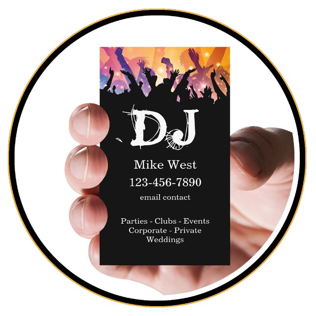 Cool DJ Entertainer Business Cards (Creator Uploaded)