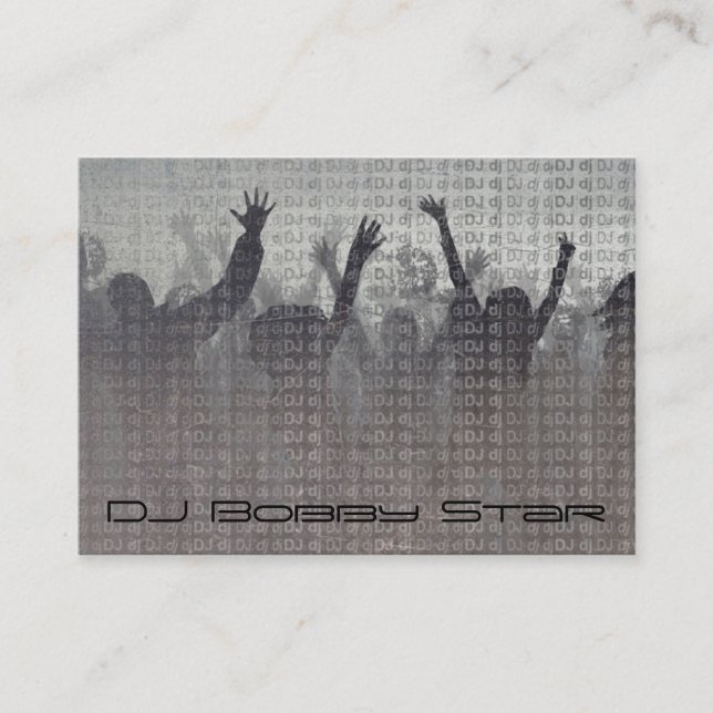 Cool dj metalic business card (Front)