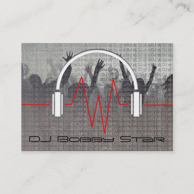 Cool dj metalic business card (Front)