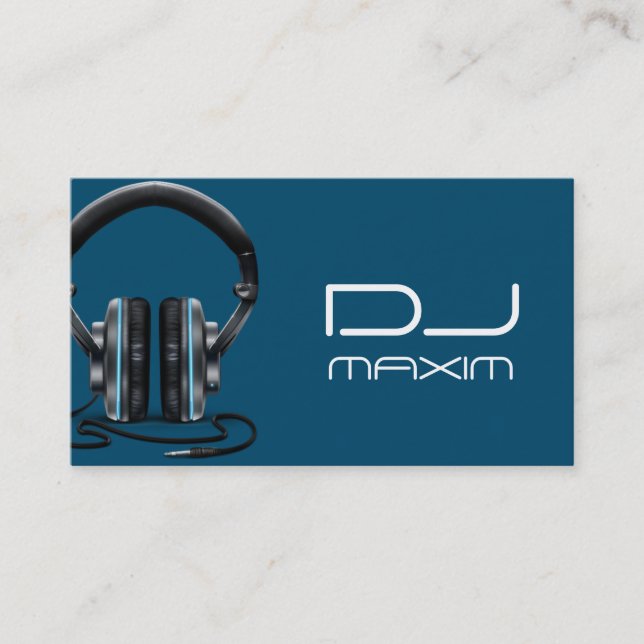 Cool DJ Music Business Card (Front)