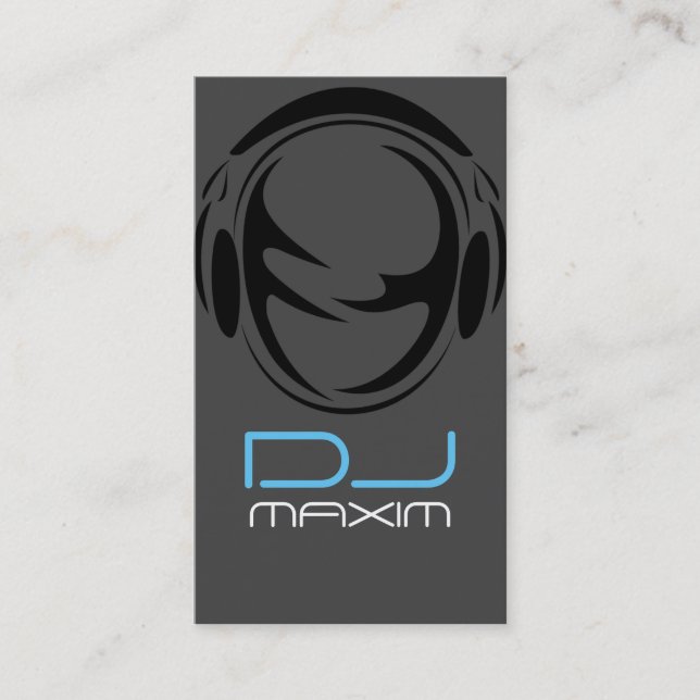 Cool DJ Music Business Card (Front)