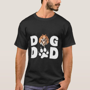 Cool Dog Dad Dog Ever Father Pomeranian Dog T-Shirt