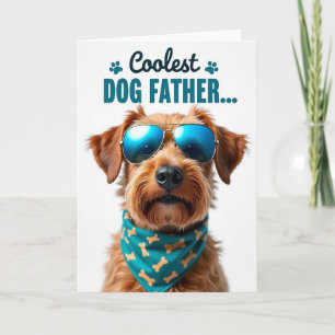 Cool Dog Fathers Day Aviator Card