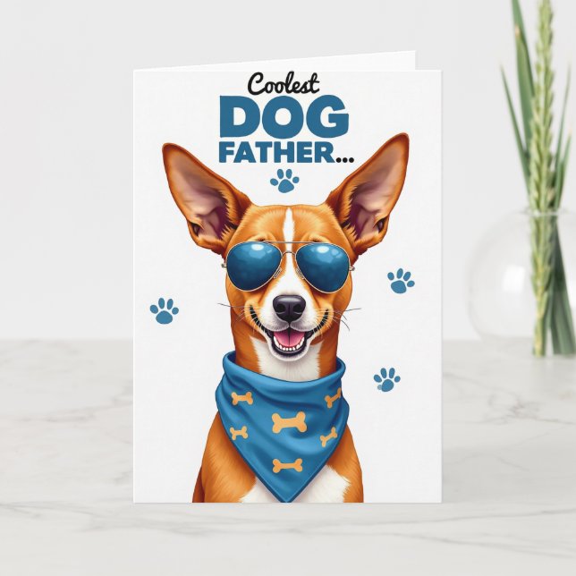 Cool Dog Fathers Day Card (Front)