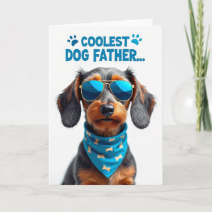 Cool Dog Fathers Day Portrait Card