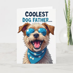 Cool Dog Fathers Day Style Card
