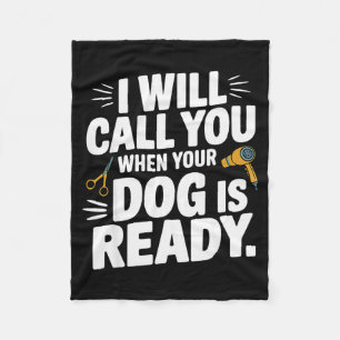 Cool Dog Groomer Art For Men Women Dog Grooming Pe Fleece Blanket