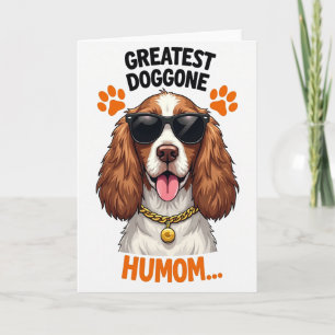 Cool Dog Humom Mothers Day Card