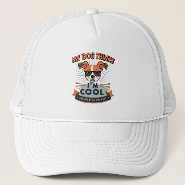Cool Dog Parent Trucker Hat (Front)