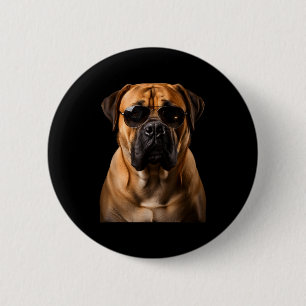 Cool Dog Sungles Bullmastiff Funny Look 6 Cm Round Badge