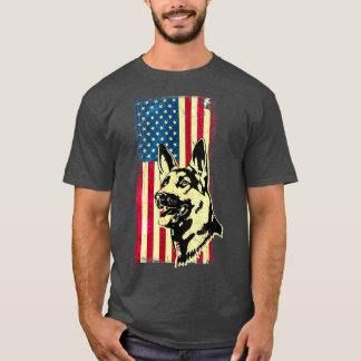 Cool Dog Tees K9 Police German Shepherd w US