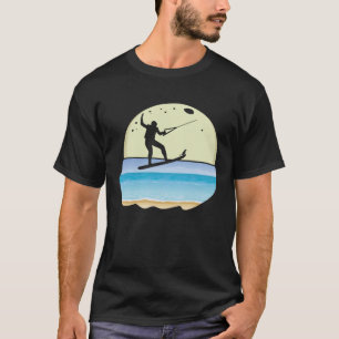 Cool Dog Wakeboarding Graphic For Wakeboard T-Shirt