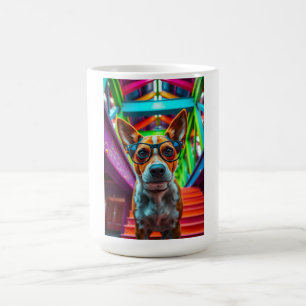 Cool Dog with Sunglasses Coffee Mug