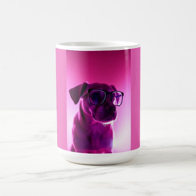 Cool Dog with Sunglasses Coffee Mug (Center)