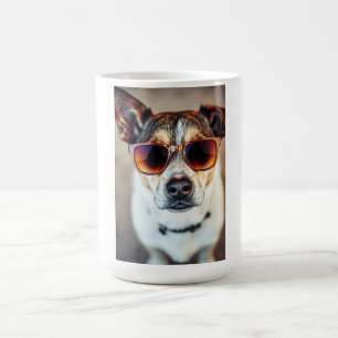 Cool Dog with Sunglasses Coffee Mug