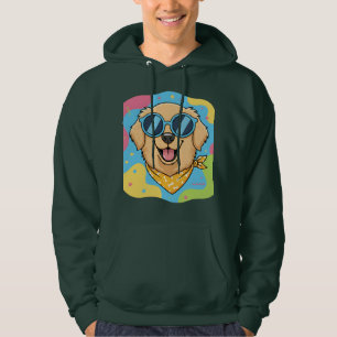 Cool Dog With Sunglasses Funny Hoodie