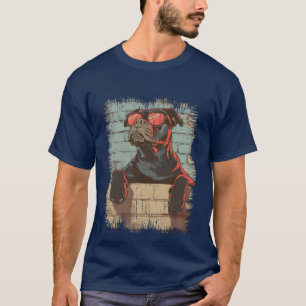 Cool Dog with sunglasses gift friends T-Shirt