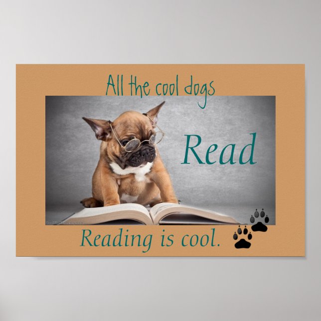 Cool Dogs Read Literacy Poster (Front)