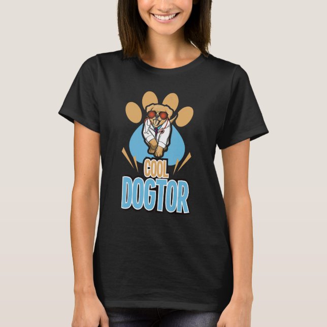 Cool Dogtor Dog   Women Corgi Doggy Love T-Shirt (Front)